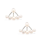 Unique Personality Sterling Silver Pearl Earrings