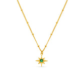 Timeless Emerald Necklace in Solid Gold