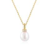 Single Simple Pearl Necklaces