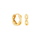Gold Earrings With Openwork Design