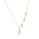 Fashionable Sterling Silver Pearl Necklaces
