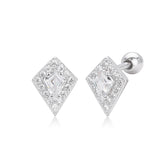 Diamond Fashion Threaded Stud Earrings