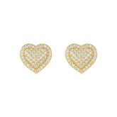 Fashion Heart Moissanite Earrings