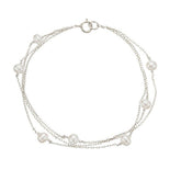 Simple Delicate Sterling Silver Pearl Bracelets