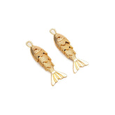 Sterling Silver Fish Pendant Charms Necklaces