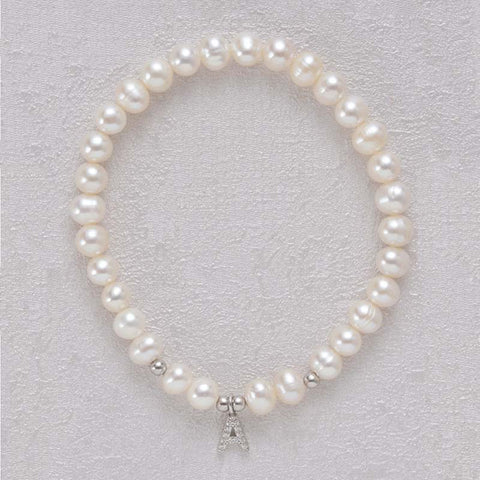 Handmade Alphabet Pearl Bracelets