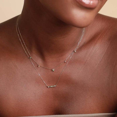 Minimalist Anniversary Pure Gold Necklaces
