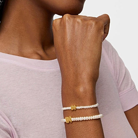 Fashion Bear Sterling Silver Pearl Bracelets