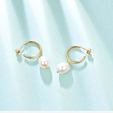 Irregular Natural Pearl Earrings