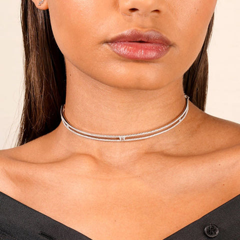 Double Layer Fashion Choker Necklaces