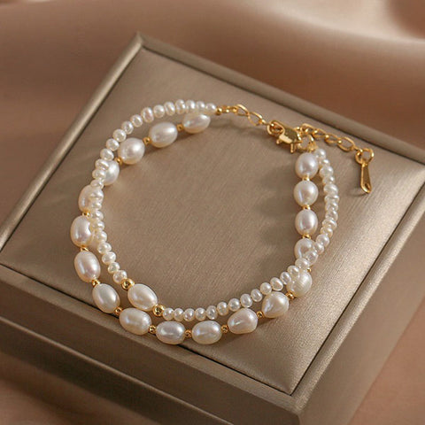 Double layered Pearl Bracelets