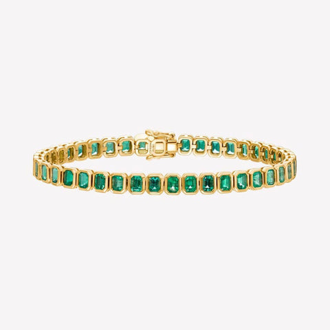 Yellow Emerald Tennis Bracelets Gift