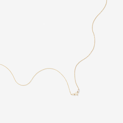 Opal Minimalist Pure Gold Necklaces