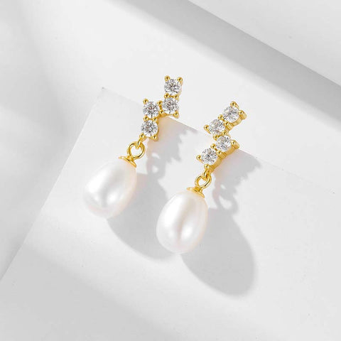 Round Diamond Cut Dangle Earrings