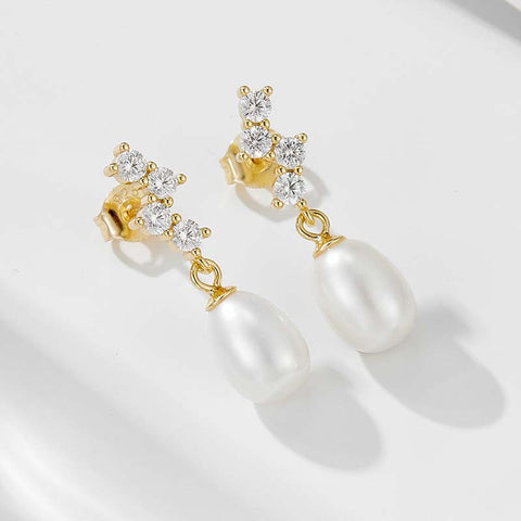 Round Diamond Cut Dangle Earrings