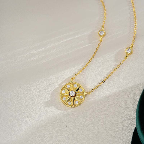 Six Star Awn 14ct Gold Necklaces