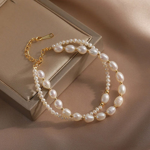 Double layered Pearl Bracelets