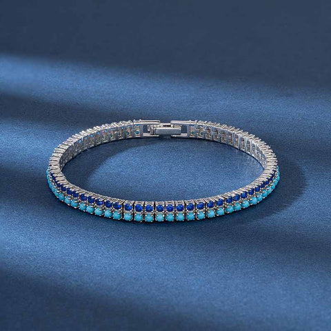 Turquoise Zircon Tennis Bracelets