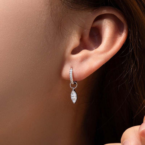 Water Drops Full Diamond Earrings