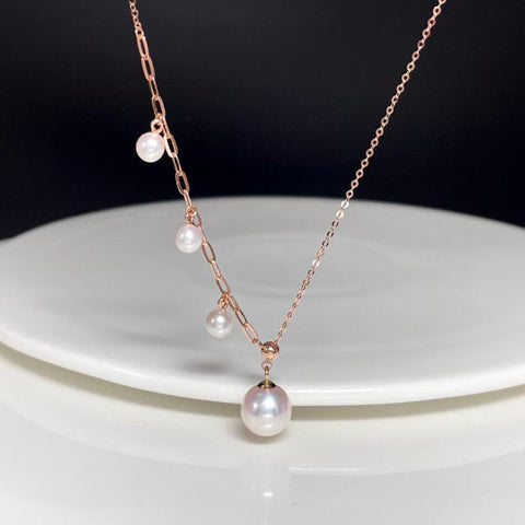 Fashionable Sterling Silver Pearl Necklaces