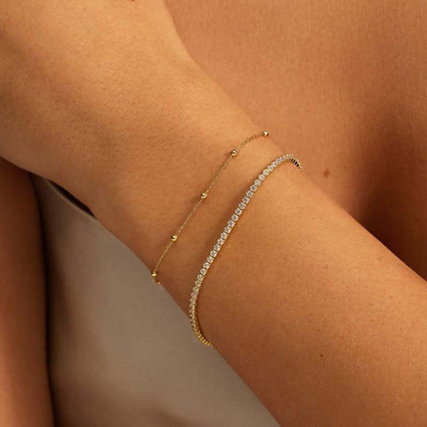 Zirconia Sterling Silver Tennis Bracelets