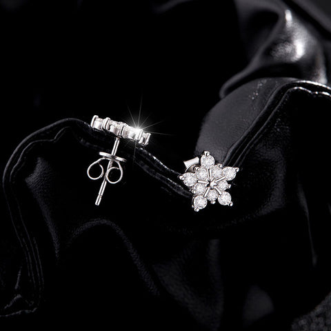 Zirconia Star Diamond Earrings