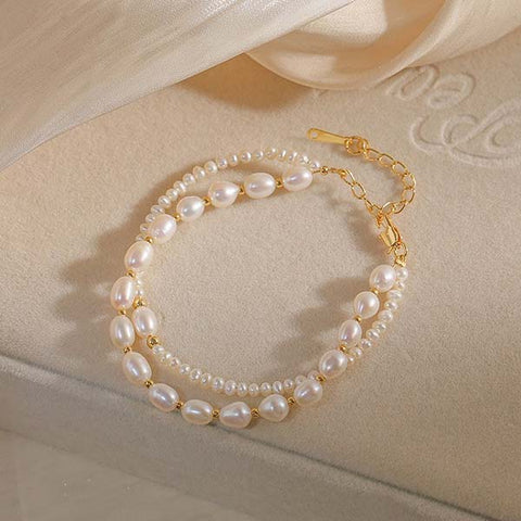 Double layered Pearl Bracelets