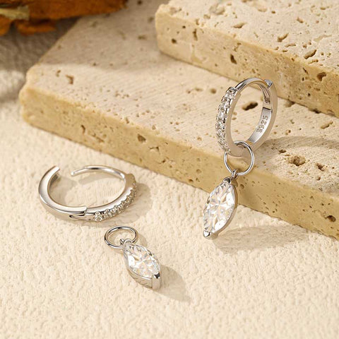 Water Drops Full Diamond Earrings
