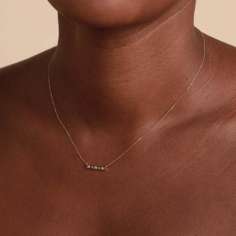 Minimalist Anniversary Pure Gold Necklaces