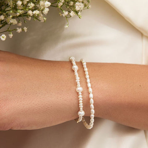 Fashion Personalised Sterling Silver Pearl Bracelets