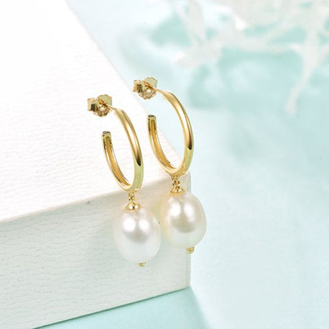 Irregular Natural Pearl Earrings