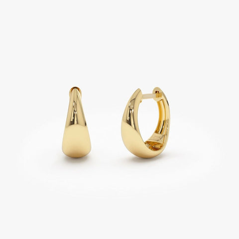 14ct Gold Earrings Minimalist Design