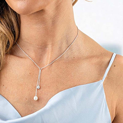 Precious Natural Pearl Sterling Silver Necklaces