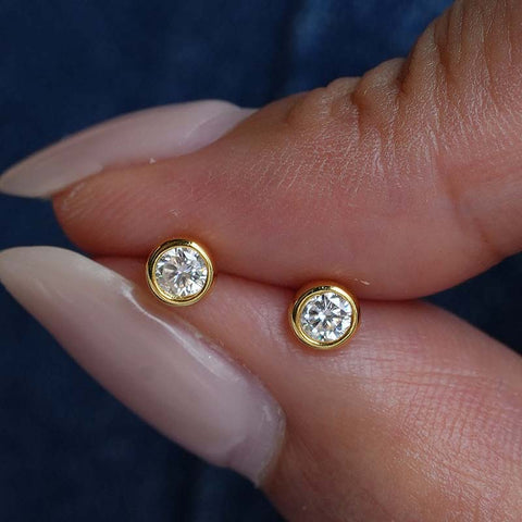 Bubble Diamond Airy Earrings