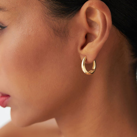 14ct Gold Earrings Minimalist Design