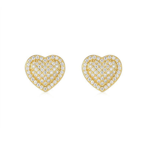 Fashion Heart Moissanite Earrings