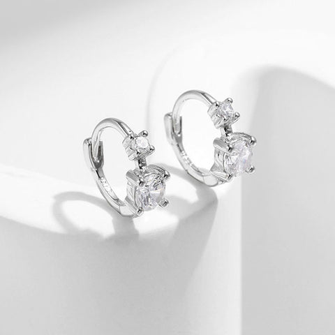 Minimalist Sparkling Diamond Earrings