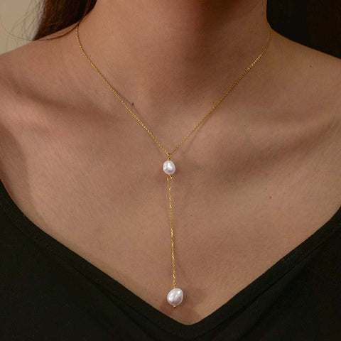 Light luxury Collarbone Pearl Necklaces