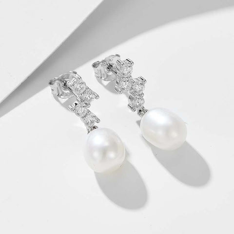 Round Diamond Cut Dangle Earrings