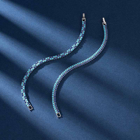 Turquoise Zircon Tennis Bracelets
