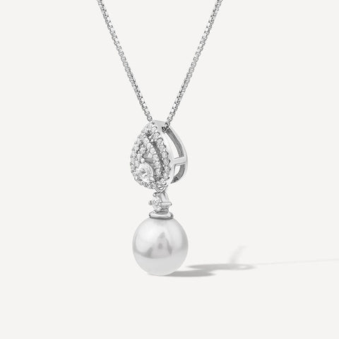 Exquisite Pearl Sterling Silver Necklaces