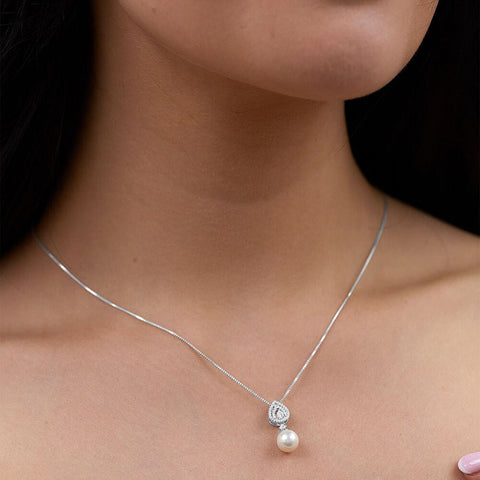 Exquisite Pearl Sterling Silver Necklaces