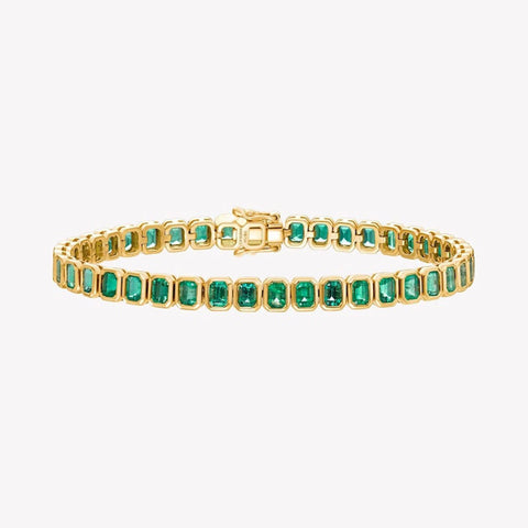 Yellow Emerald Tennis Bracelets Gift